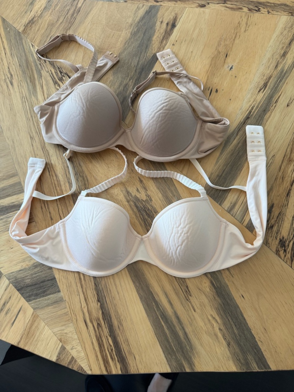 TWO ThirdLove 24/7 T-shirt braS Light Beige & Blush - Picture 6 of 14